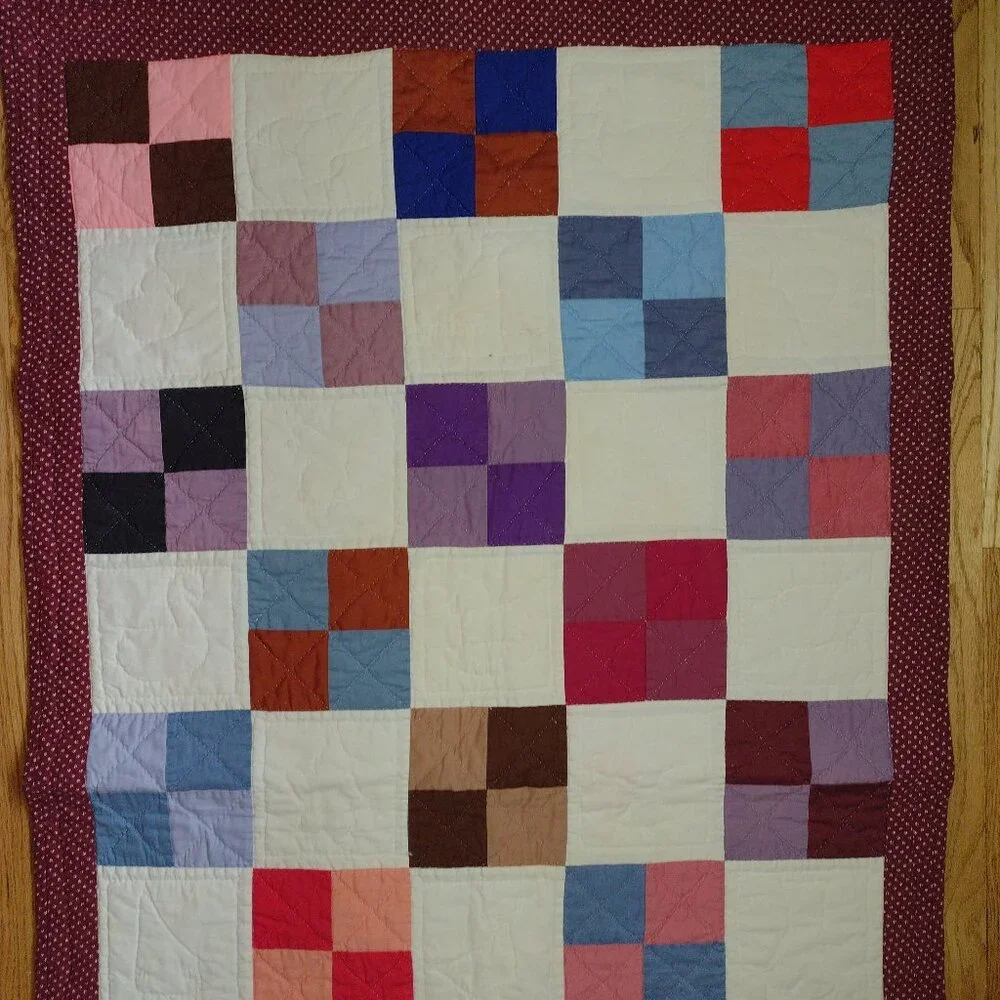 New hand made hand made beautiful lap quilt, wall hanging or baby quilt